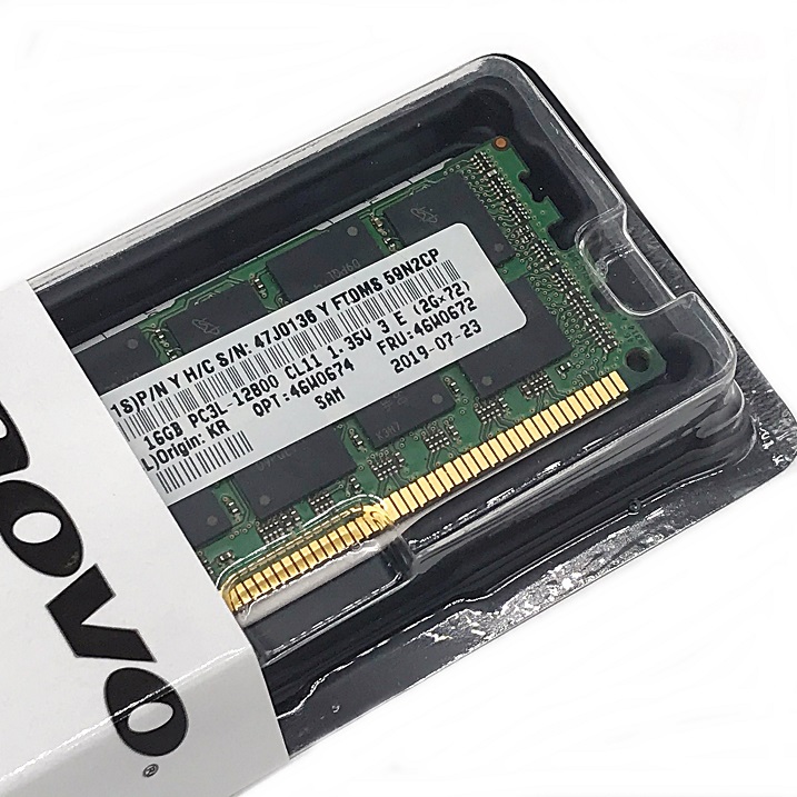 New, IBM 46W0672 46W0674 [TorCompTH Thailand] IBM 16GB (1x16GB, 2Rx4, 1.35V) PC3L-12800 CL11 ECC DDR3 1600MHz LP RDIMM for x3650 M4, x3850 X6
