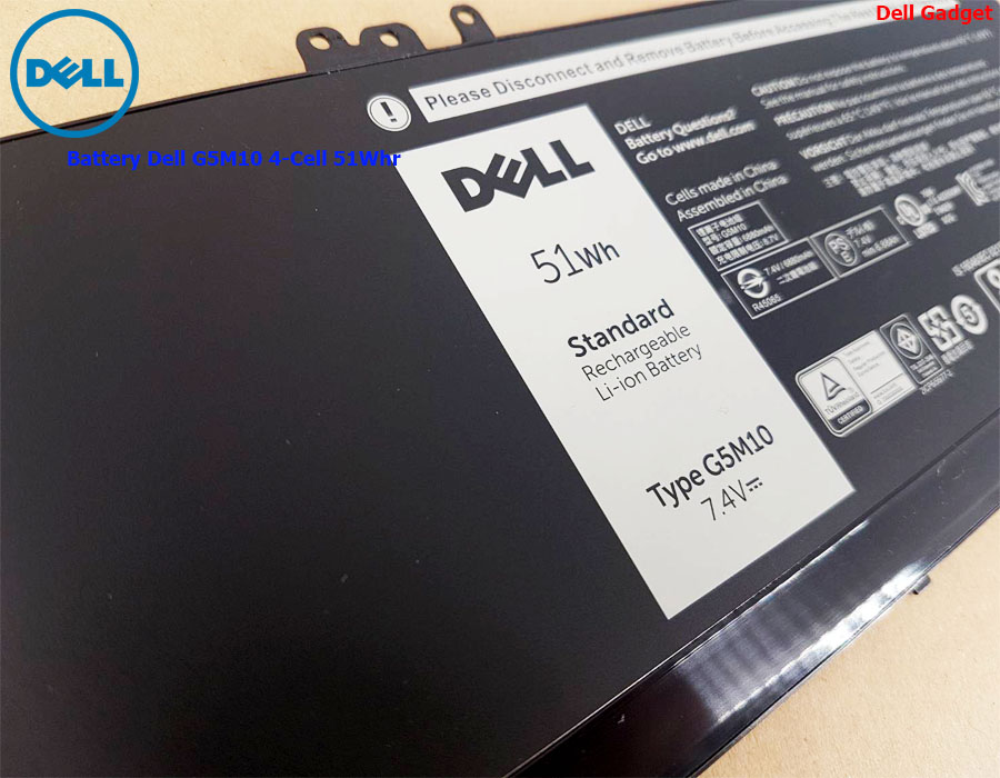 Battery Dell Latitude E5450, 4-Cell, 51Wh, แบตเตอรี่ Dell G5M10 ของแท้รับประกันศูนย์ Dell Thailand On-site Service