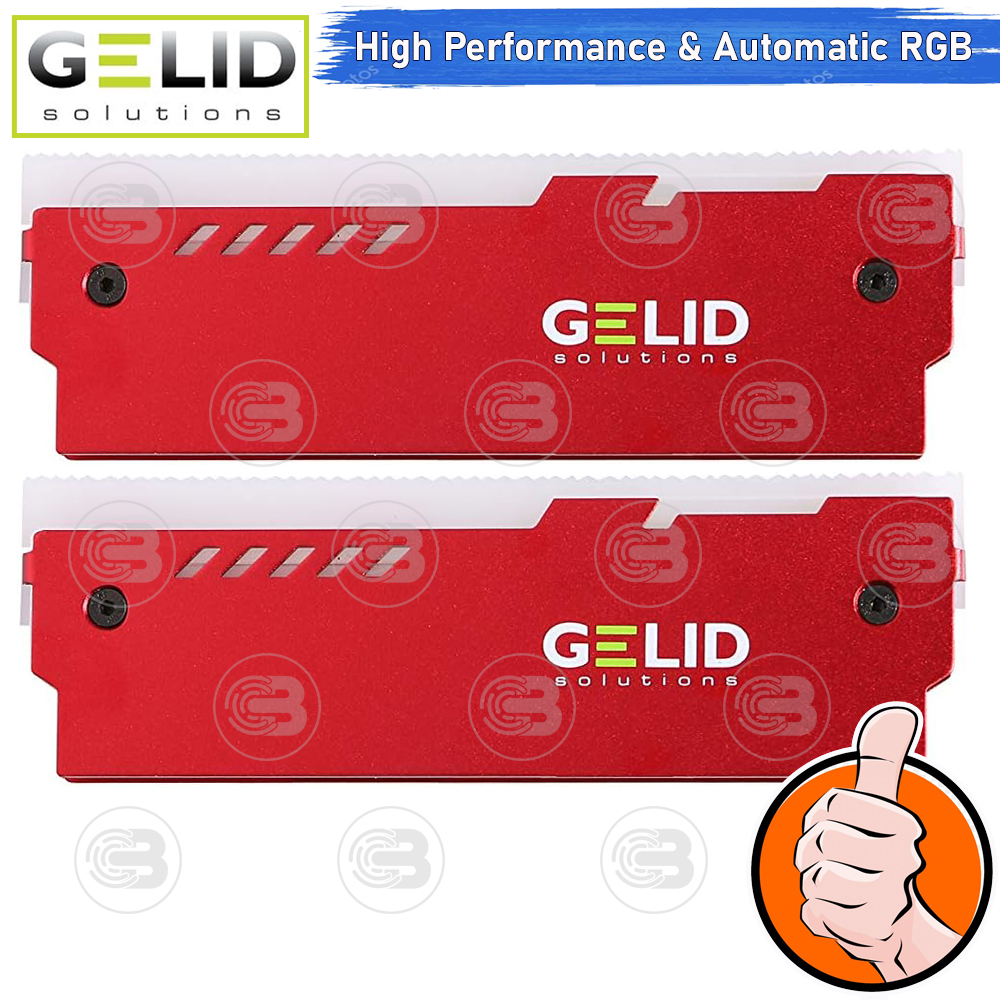 [CoolBlasterThai] GELID LUMEN RGB RAM COOLER (RED) ประกัน 2 ปี
