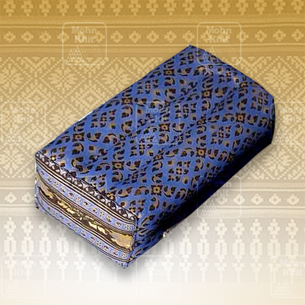 หมอนหนุนผ้าพิมพ์ทอง, ของรับไหว้ ,The original Khit Rectangle health Pillow Thai Bolster Lumber 33x15x10 cm