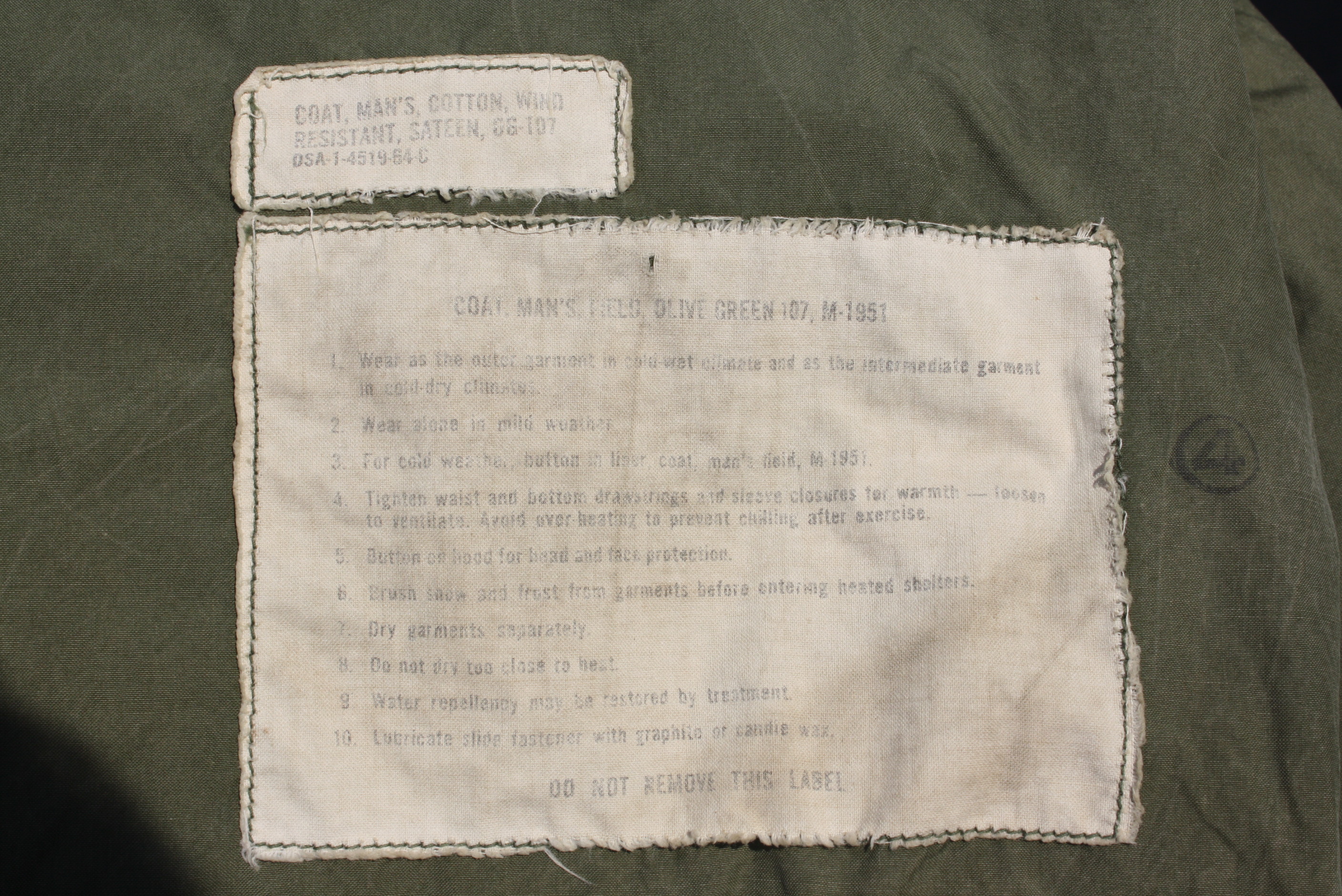 เสื้อทหารสหรัฐ M51 สงครามเวียตนาม