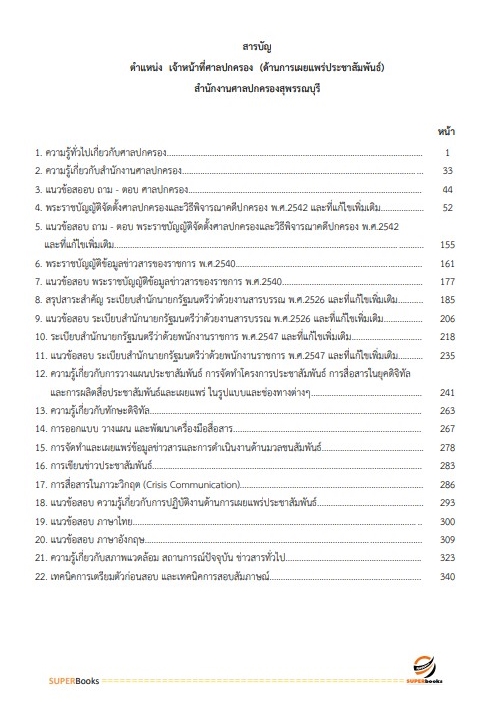 แนวข้อสอบ เจ้าหน้าที่ศาลปกครอง (ด้านการเผยแพร่ประชาสัมพันธ์) สำนักงานศาลปกครองสุพรรณบุรี