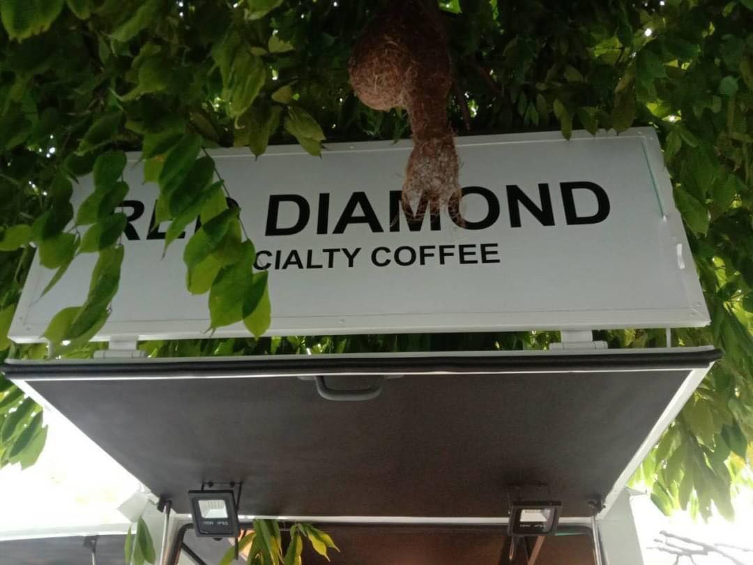 ป้ายสติกเกอร์ติดรถยนต์ RED DIAMOND SPECIALTY COFFEE