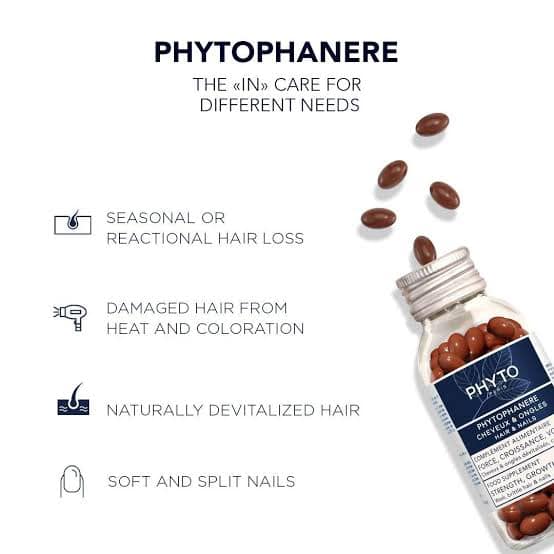 Phyto Paris Phytophanere 120 Capsules อาหารเสริมบำรุงผม แพ็คเก็จใหม่ 2025
