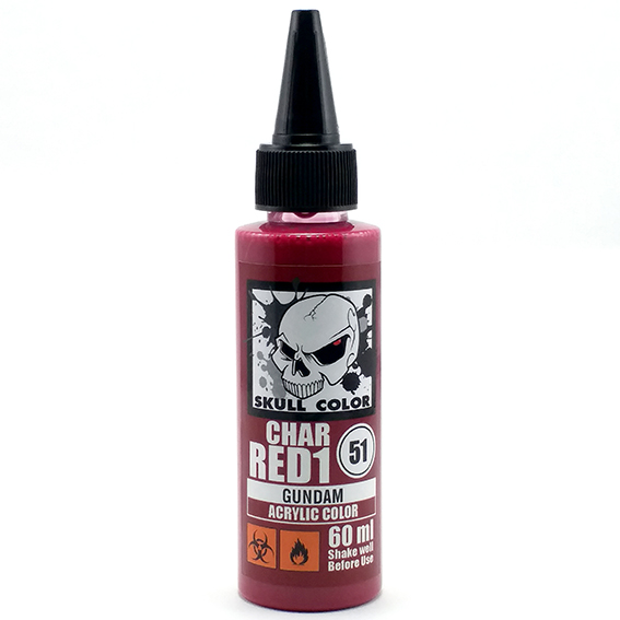 Skull Color 51 Char Red1