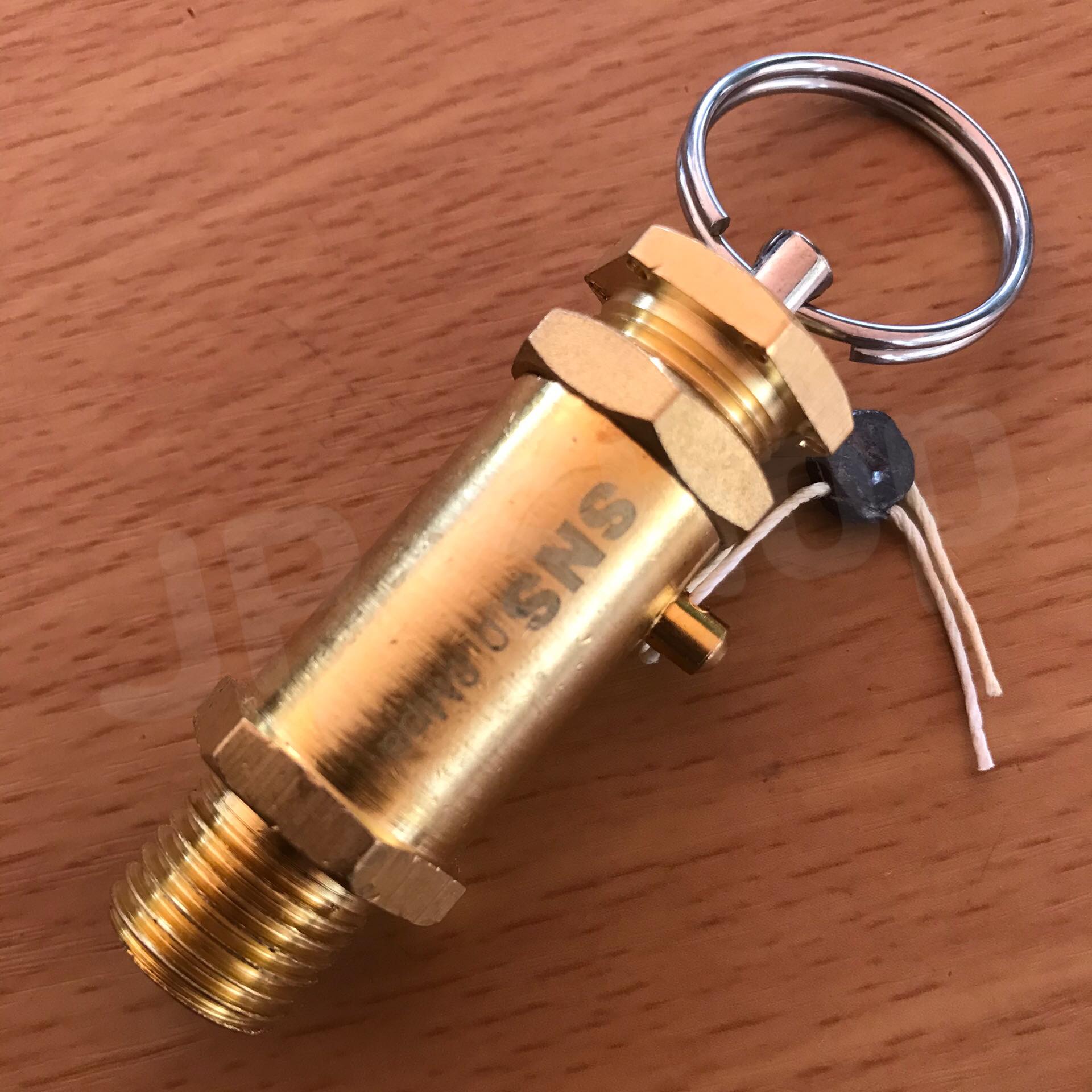 เซฟตี้วาล์ว โปโลลม ปั๊มลม เกลียวนอกNPT 2 หุน BV-2 ทองเหลือง ตัดรอบส่งทุกๆชั่วโมง #1022