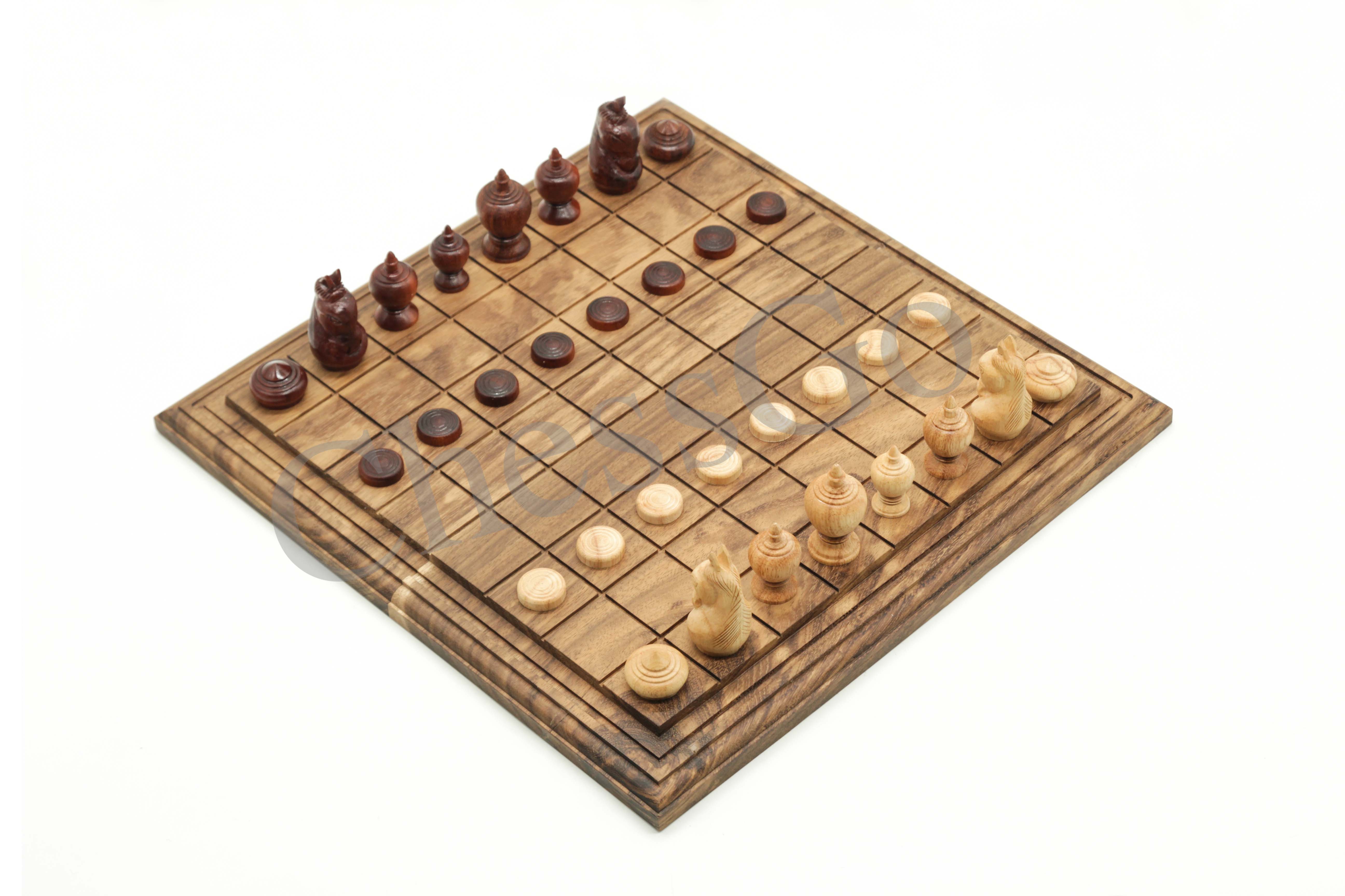 ชุดหมากรุกไทยไม้พฤกษ์(ตัวไม้รุ่นปกติ ชุดใหญ่)