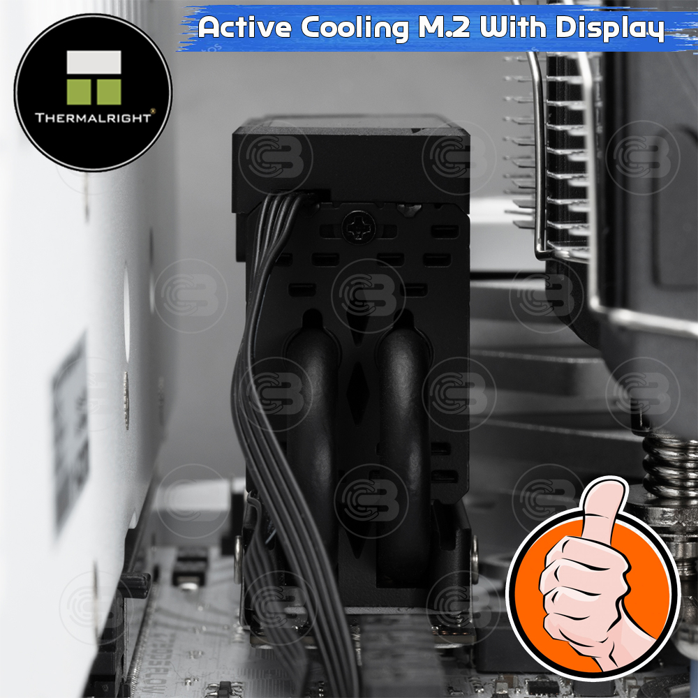 [CoolBlasterThai] Thermalright HR-10 2280 PRO Digital BLACK SSD M.2 COOLING KIT With Heatpipe