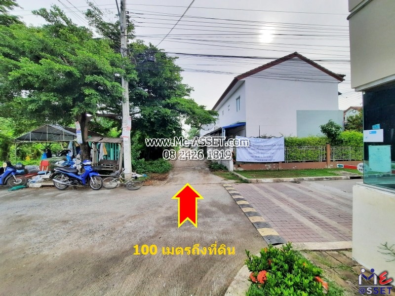 ขายที่ดินเปล่า ย่าน สะพานใหม่ คลองถนน สายไหม หลักสี่ บางเขน : พหลโยธิน 54/1 แยก 6-2 (ซอยแสงทรัพย์) : 399 ตร.วา