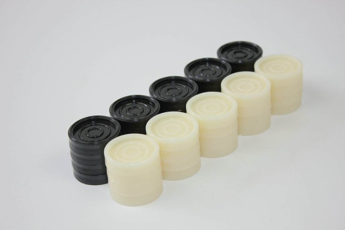 ตัวหมากฮอสพลาสติกABS (40ตัว) Plastic Checkers Pieces