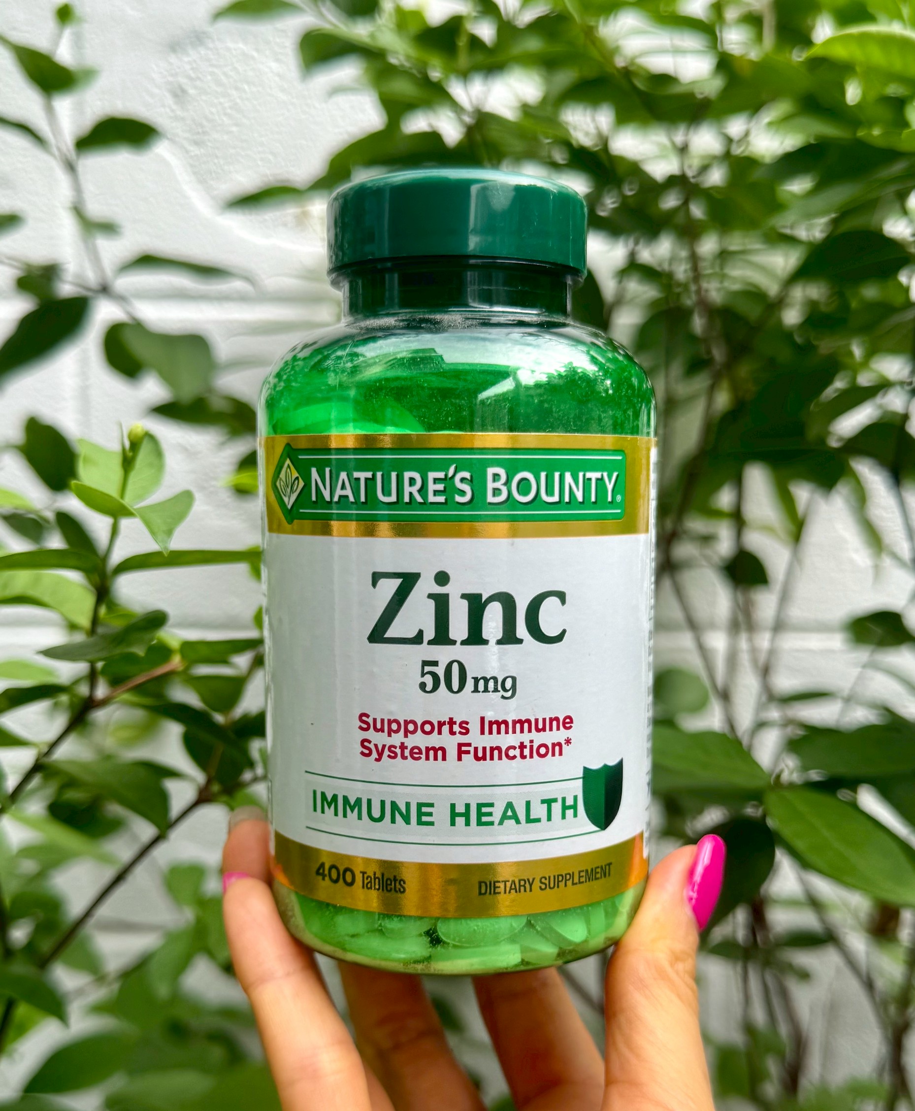 Nature's Bounty Zinc 50mg. อาหารเสริมสังกะสี