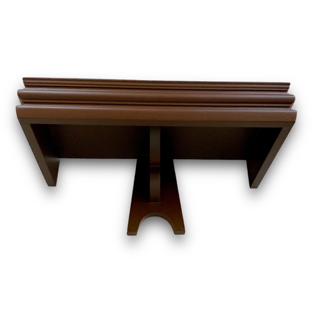 หิ้งโมเดิร์นลายบัว สีน้ำตาล