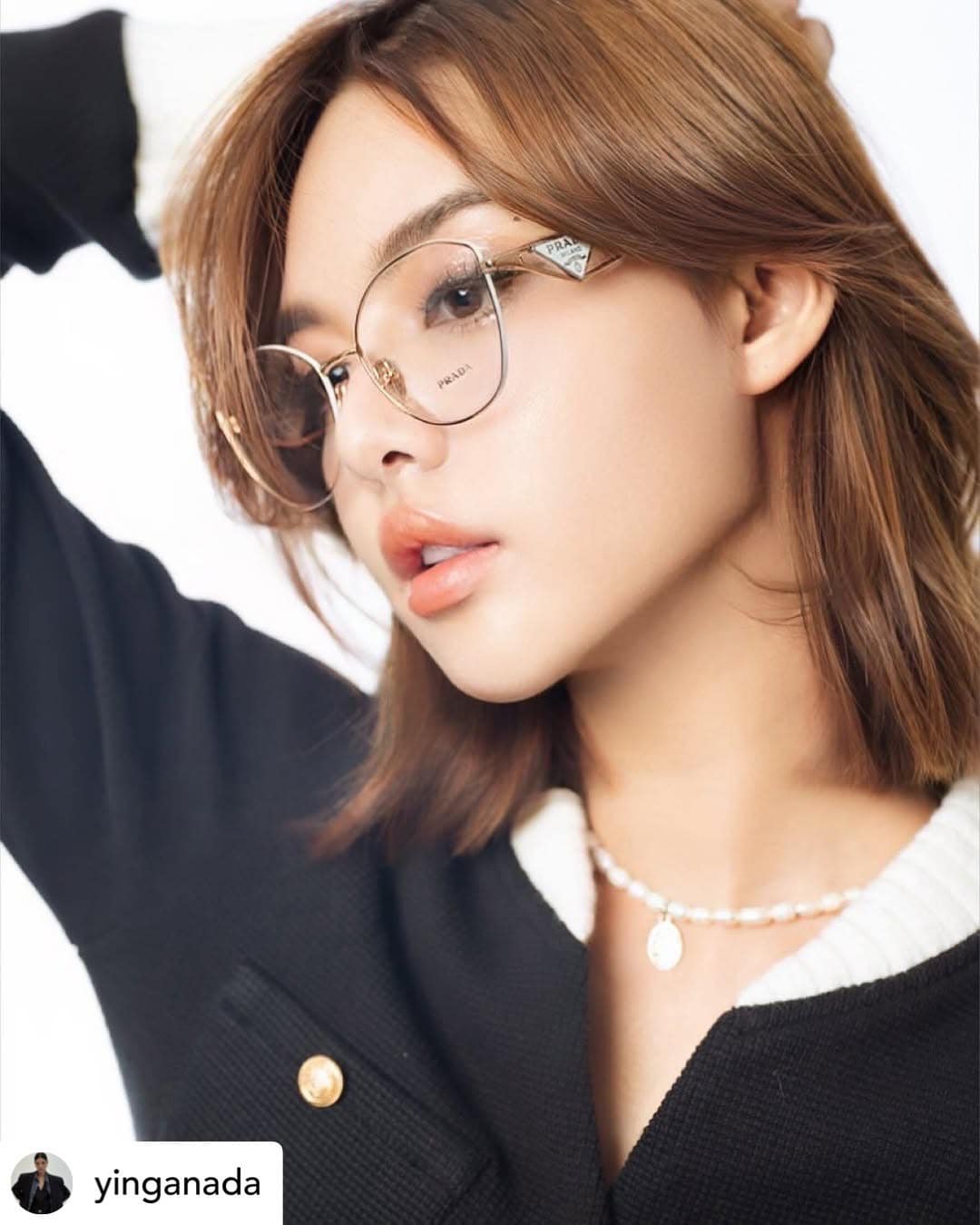 กรอบแว่น PRADA PR 52ZV SVF1O1 - Pink gold