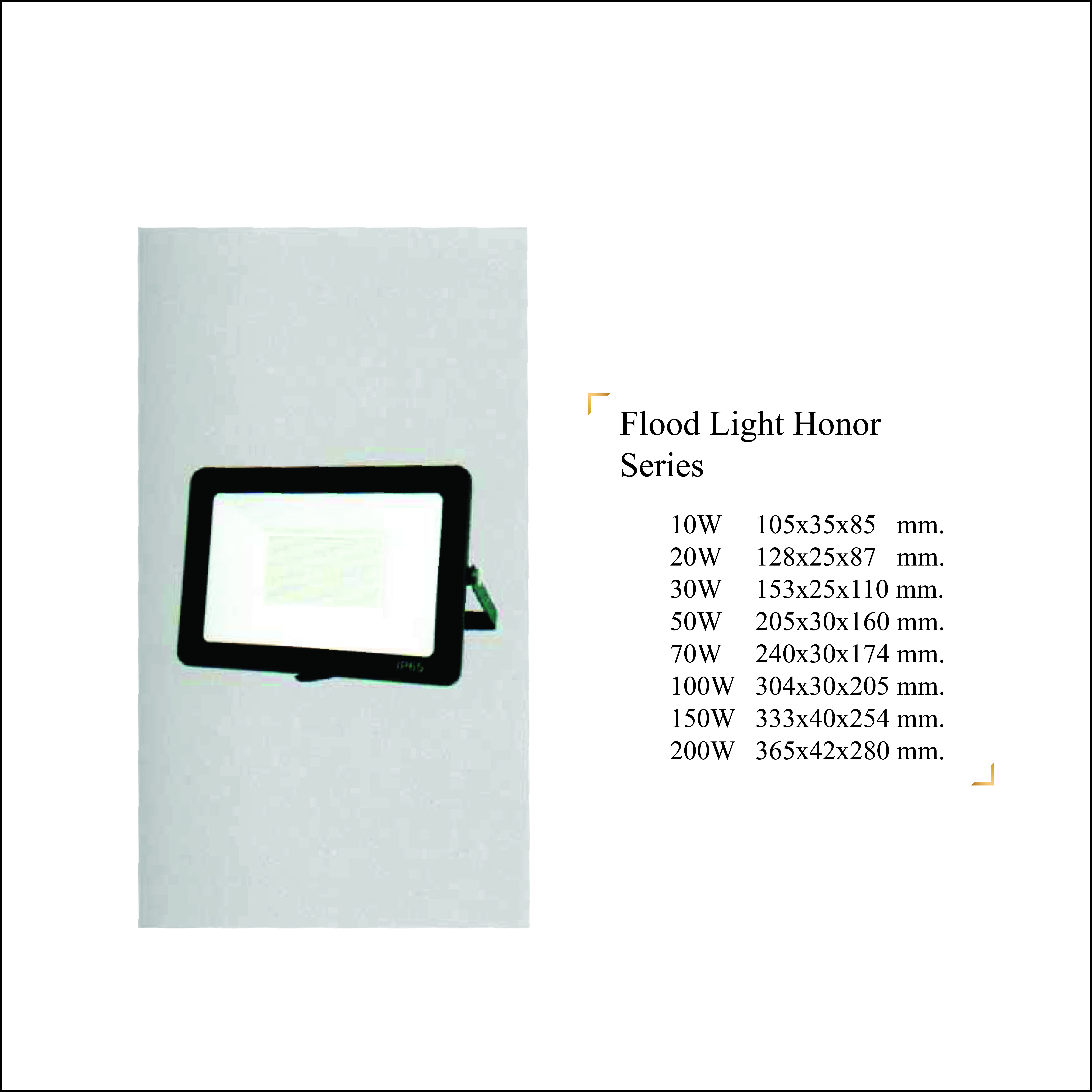 Flood Light Honor Series