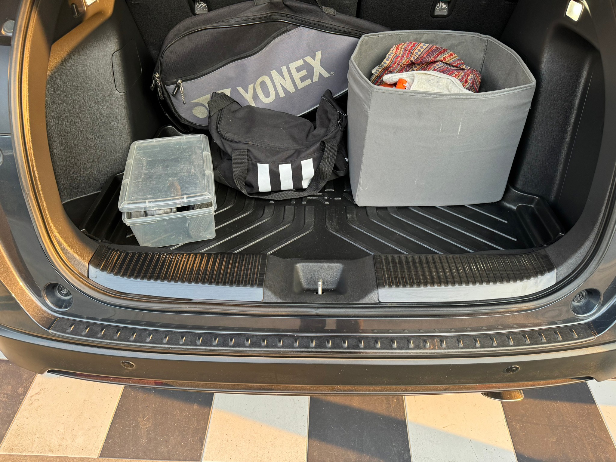 แผงครอบกันรอยขอบห้องสัมภาระ กันรอยท้ายด้านใน Honda HR-V (RV) e:HEV