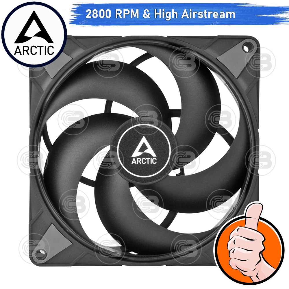 [CoolBlasterThai] ARCTIC P14 Max Black (BULK PACKAGING) 2800 RPM (size 140 mm.) PC Fan Case ประกัน 6 ปี