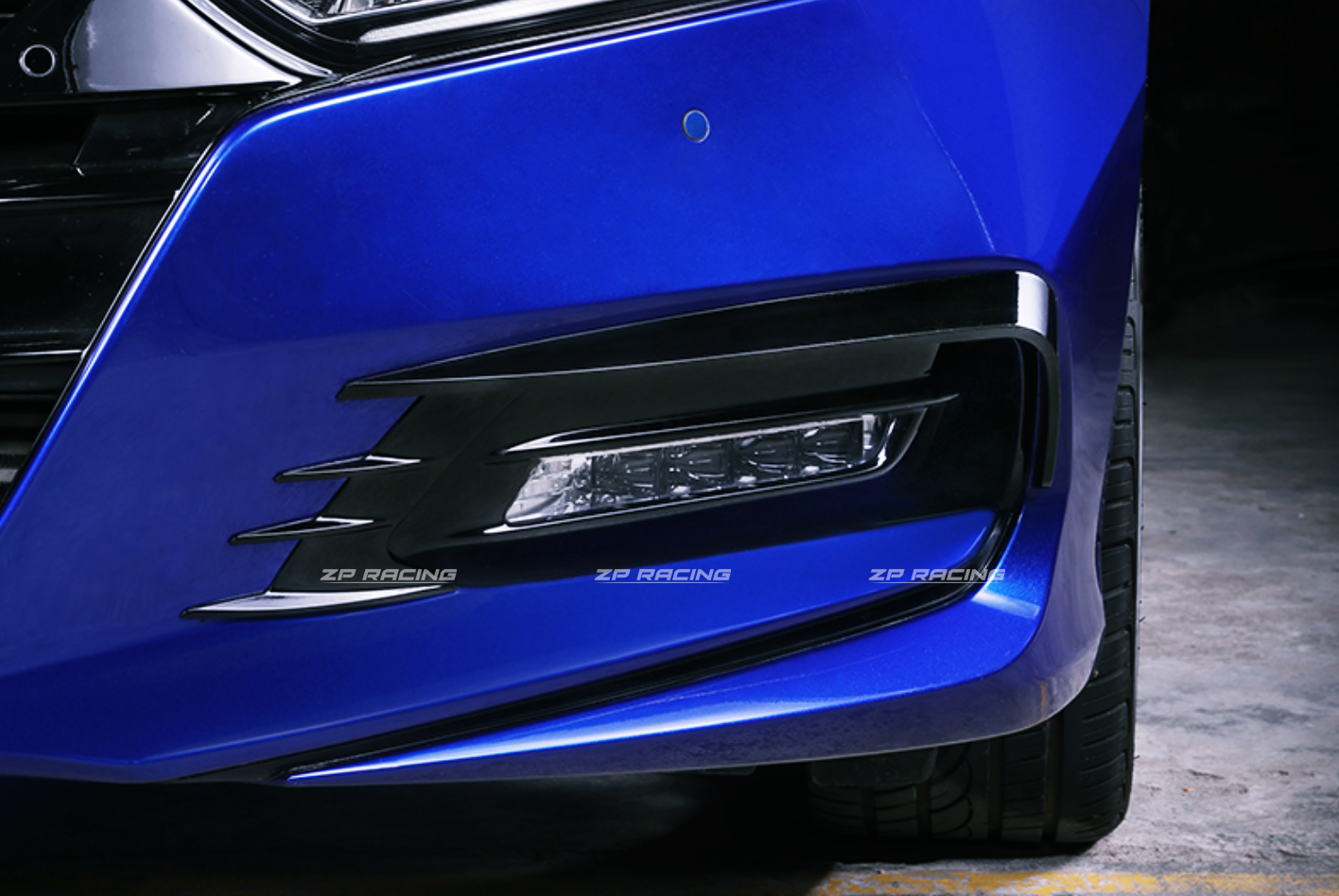 ครอบไฟตัดหมอก Accord G10 AKASAKA แท้ สีดำเงา