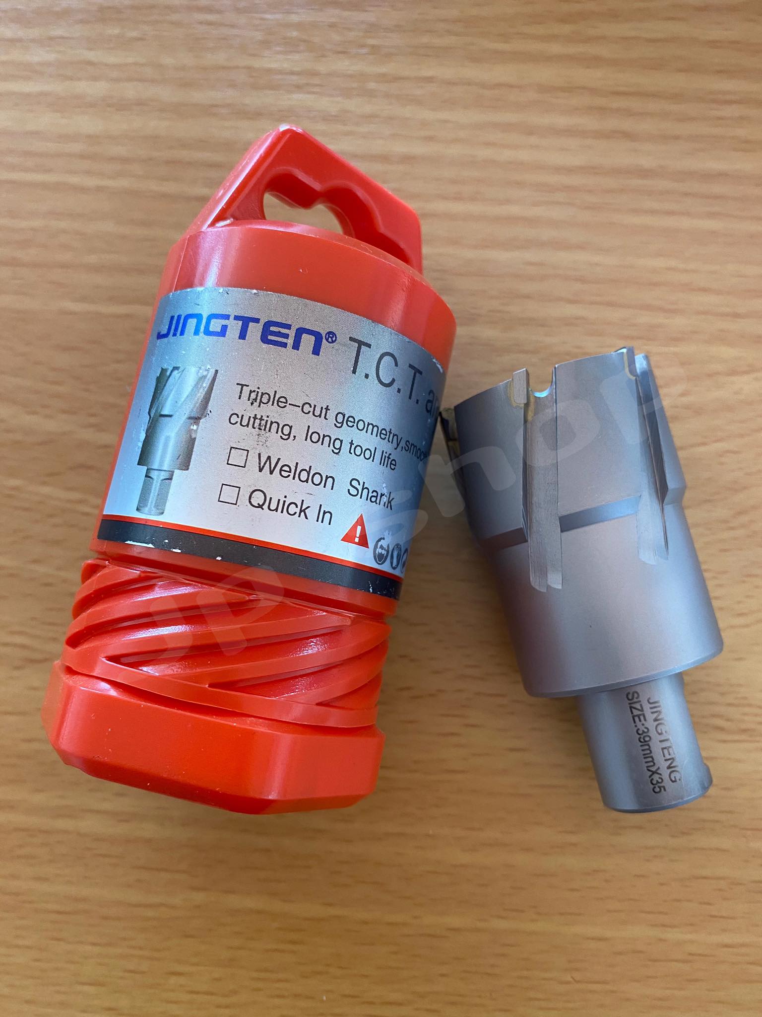 ดอกสว่านเจ็ทบอส แบบโฮลซอว์คาร์ไบสำหรับเจาะเหล็กหนา ด้วยสว่านแม่เหล็กไฟฟ้า ขนาด39*35 #3935