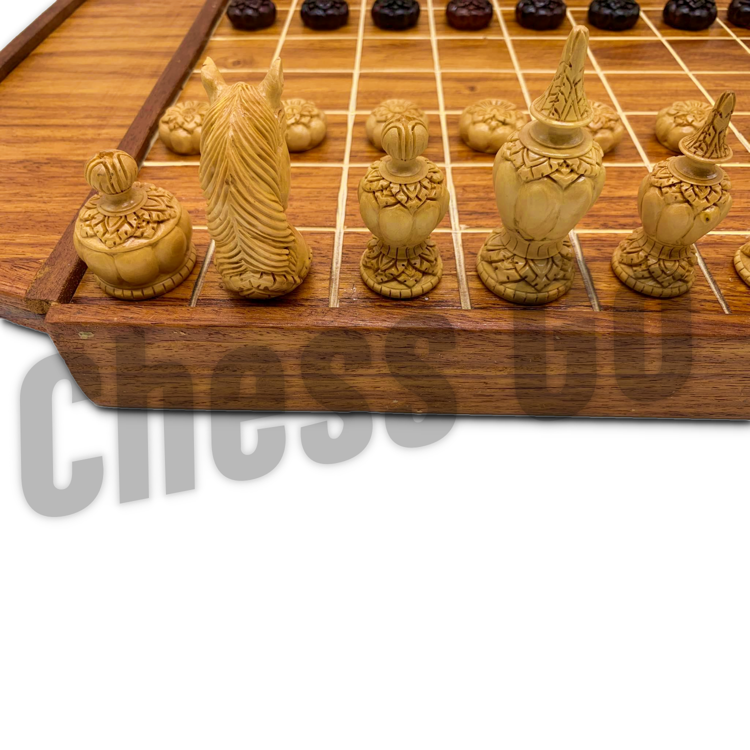 ตัวหมากรุกไทยไม้เนื้อแข็ง รุ่น Champion set B