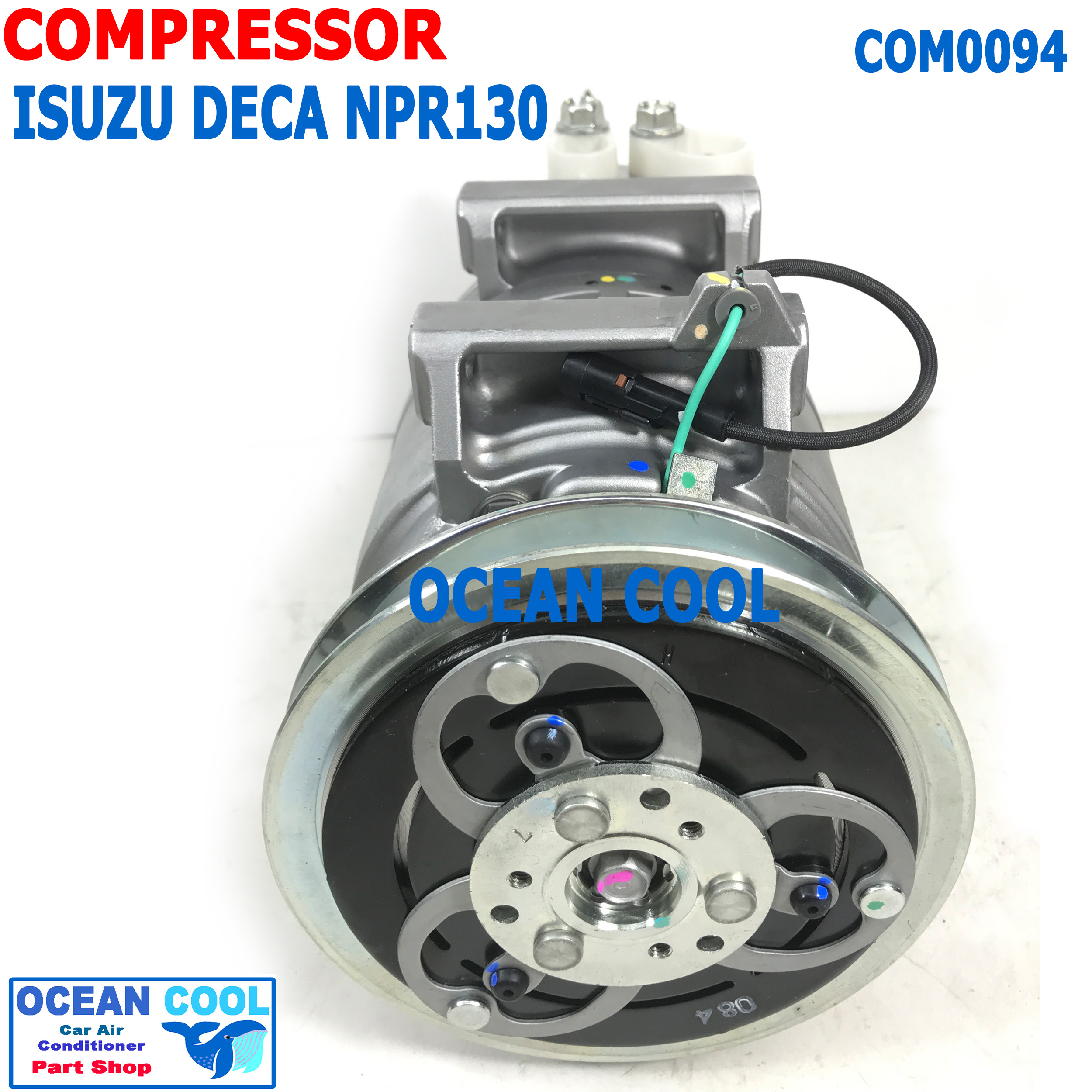 คอมเพลสเซอร์ อีซูซุ เดก้า NPR 150 , ELF 720 COM0094 Compressor Isuzu Deca 815175 Valeo แท้ รถบรรทุก คอมแอร์ คอม