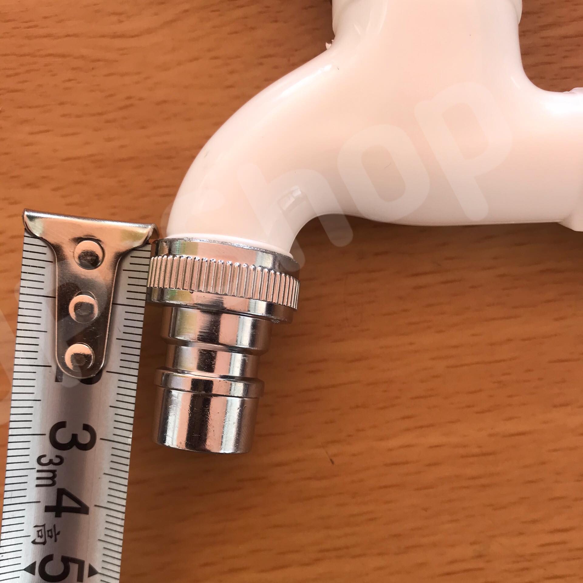 ก๊อกน้ำ 4 หุน พลาสติกABS เกลียวNPTชุบทองเหลือง คละสี #12345