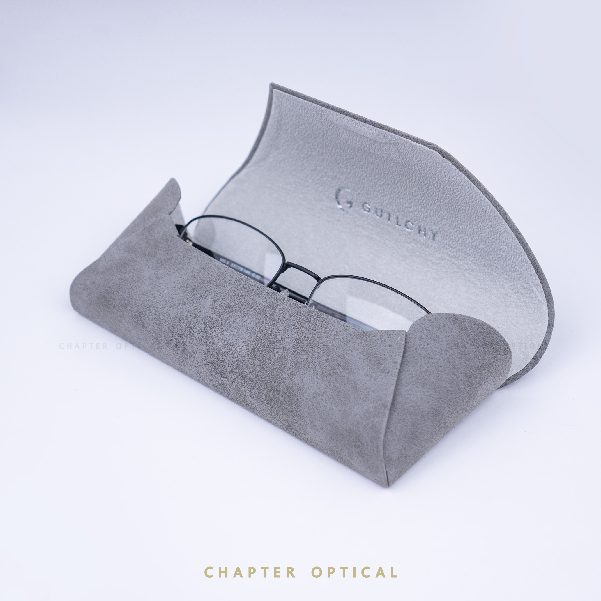 กรอบแว่นตา GUILCHY รุ่น MS-2-C06 แว่นไทเทเนียมพร้อมคลิปออนแม่เหล็ก Polarized