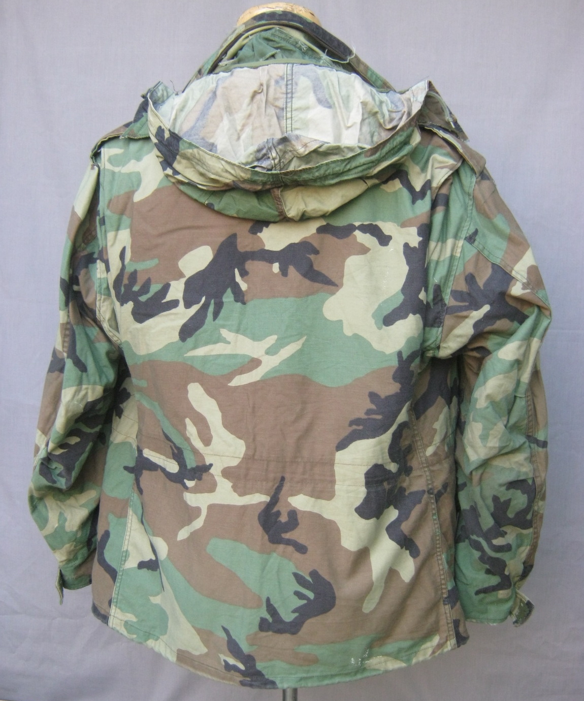 เสื้อM65 ลายพรางwoodland Large short