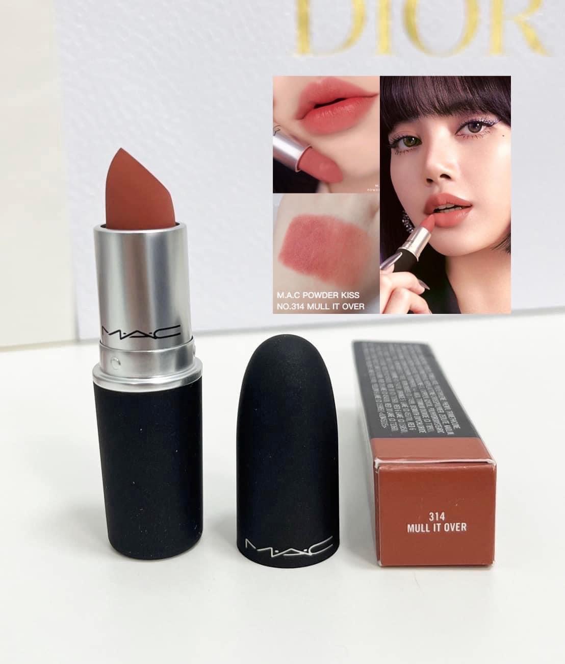 ลิป Mac powder kiss lipstick 3g. #314Mullitover