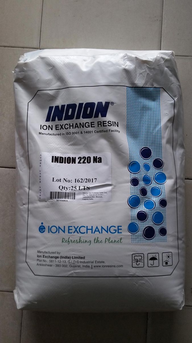 สารกรองเรซิน INDION 220 Na (25ลิตร)
