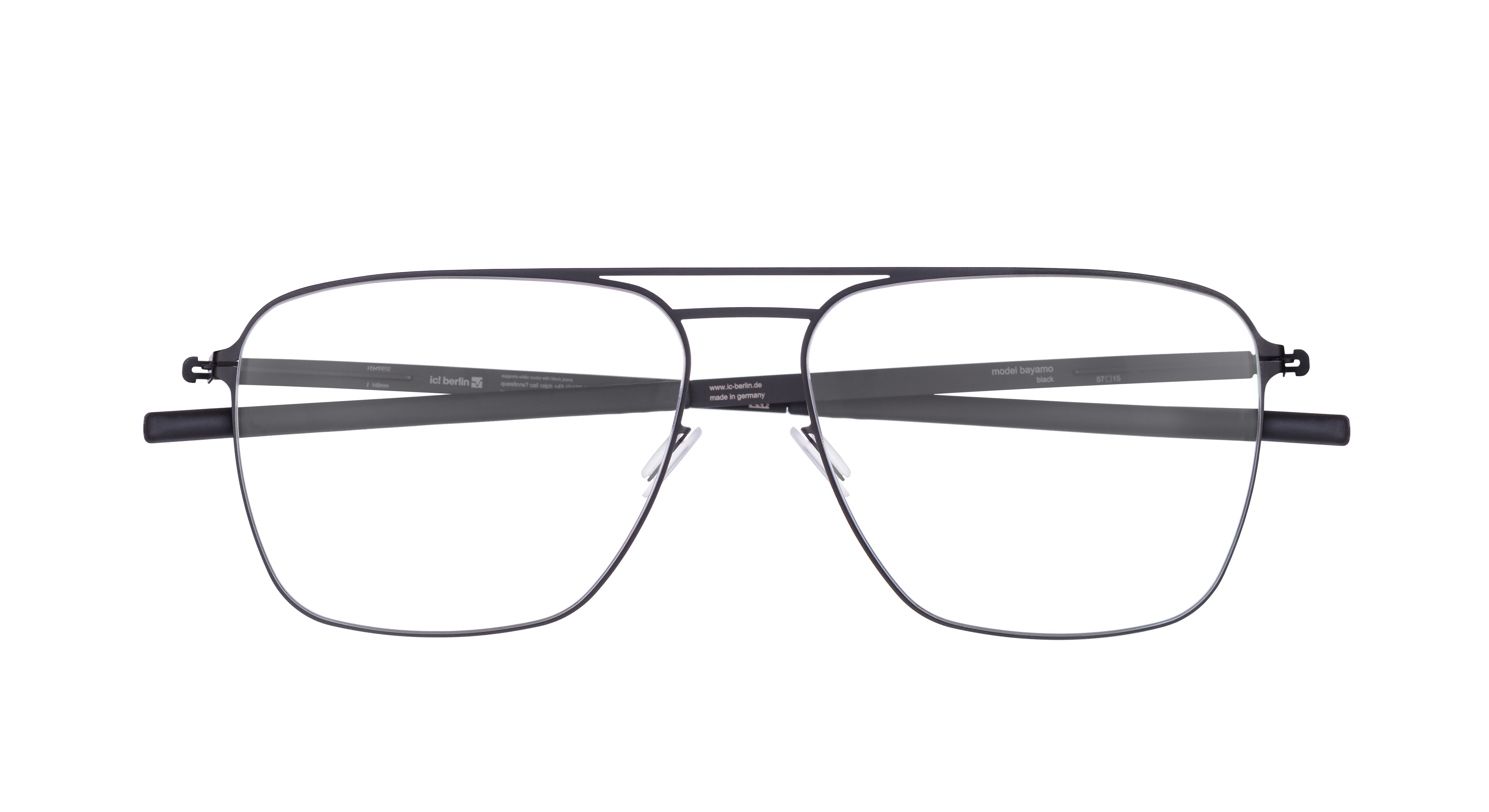 แว่นสายตา ic berlin Bayamo Black 57-15-145