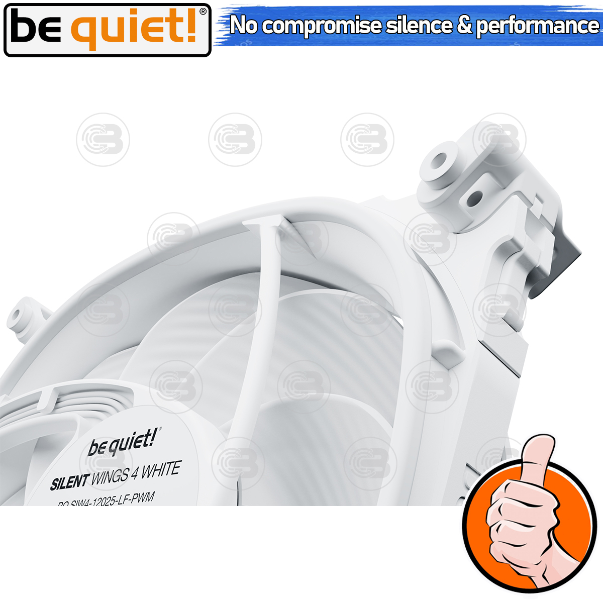 [CoolBlasterThai] Be Quiet Silent Wings 4 120 White PWM high-speed PC Fan Case (BL115) ประกัน 5 ปี