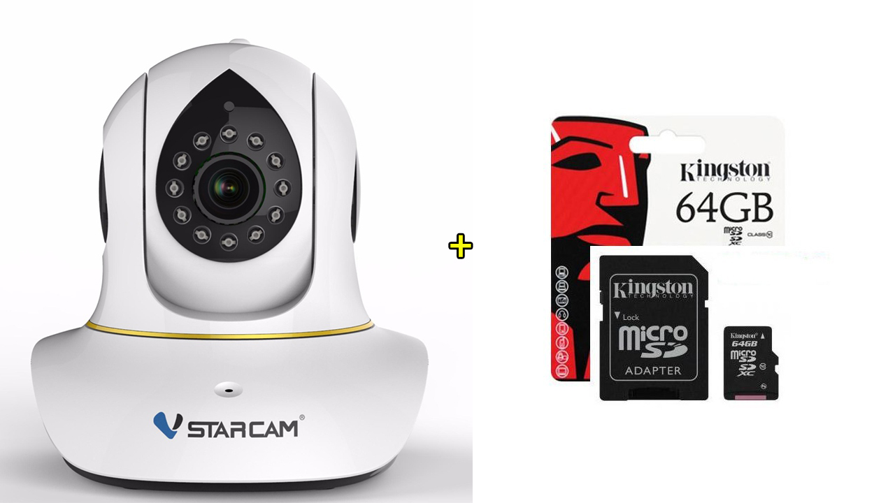 กล้องไอพี Vstarcam C38S 64GB ความชัด 2ล้าน pixel ระบบการทำงานจัดเต็มสูงสุด