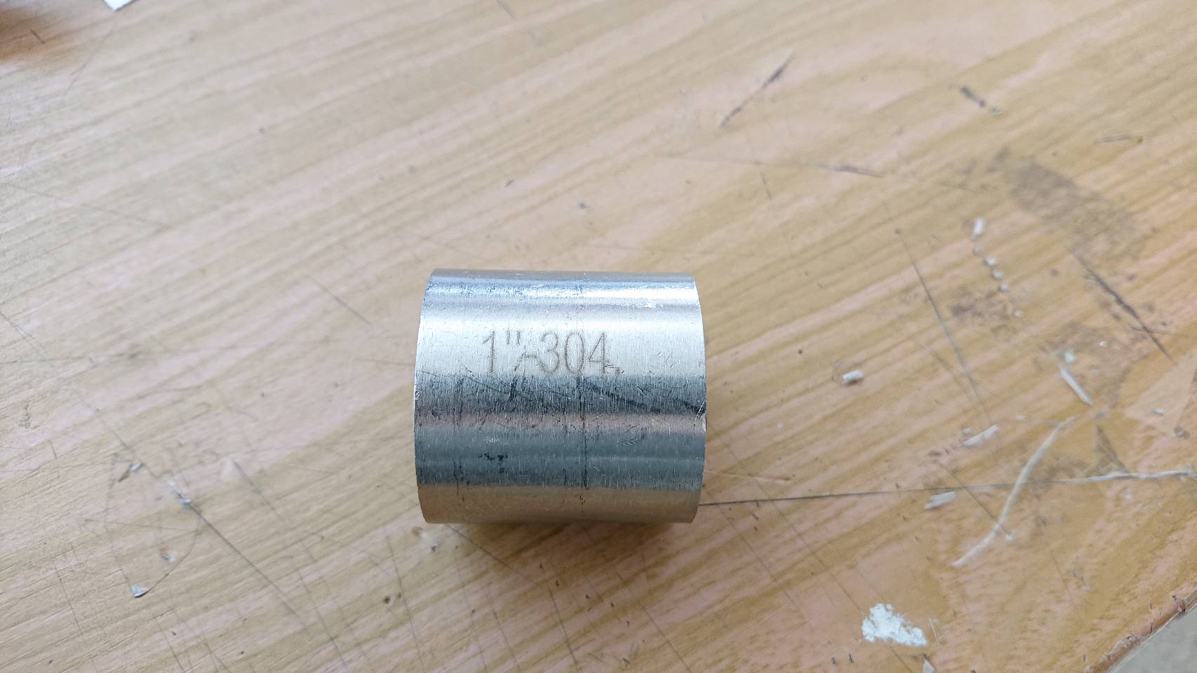 ข้อต่อตรงสแตนเลส304 เกลียวใน NPT ขนาด 1 นิ้ว #6004128