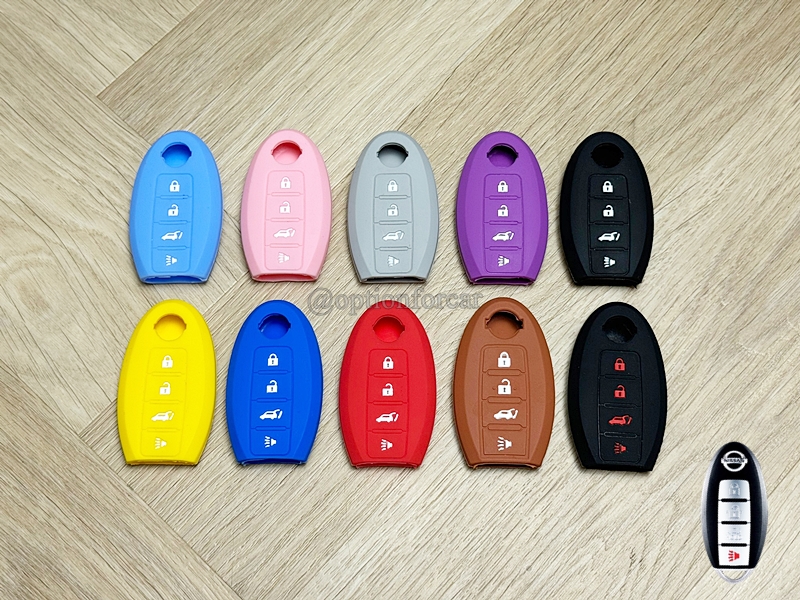 ซิลิโคนกุญแจ Nissan Smart Key 4 ปุ่มกด