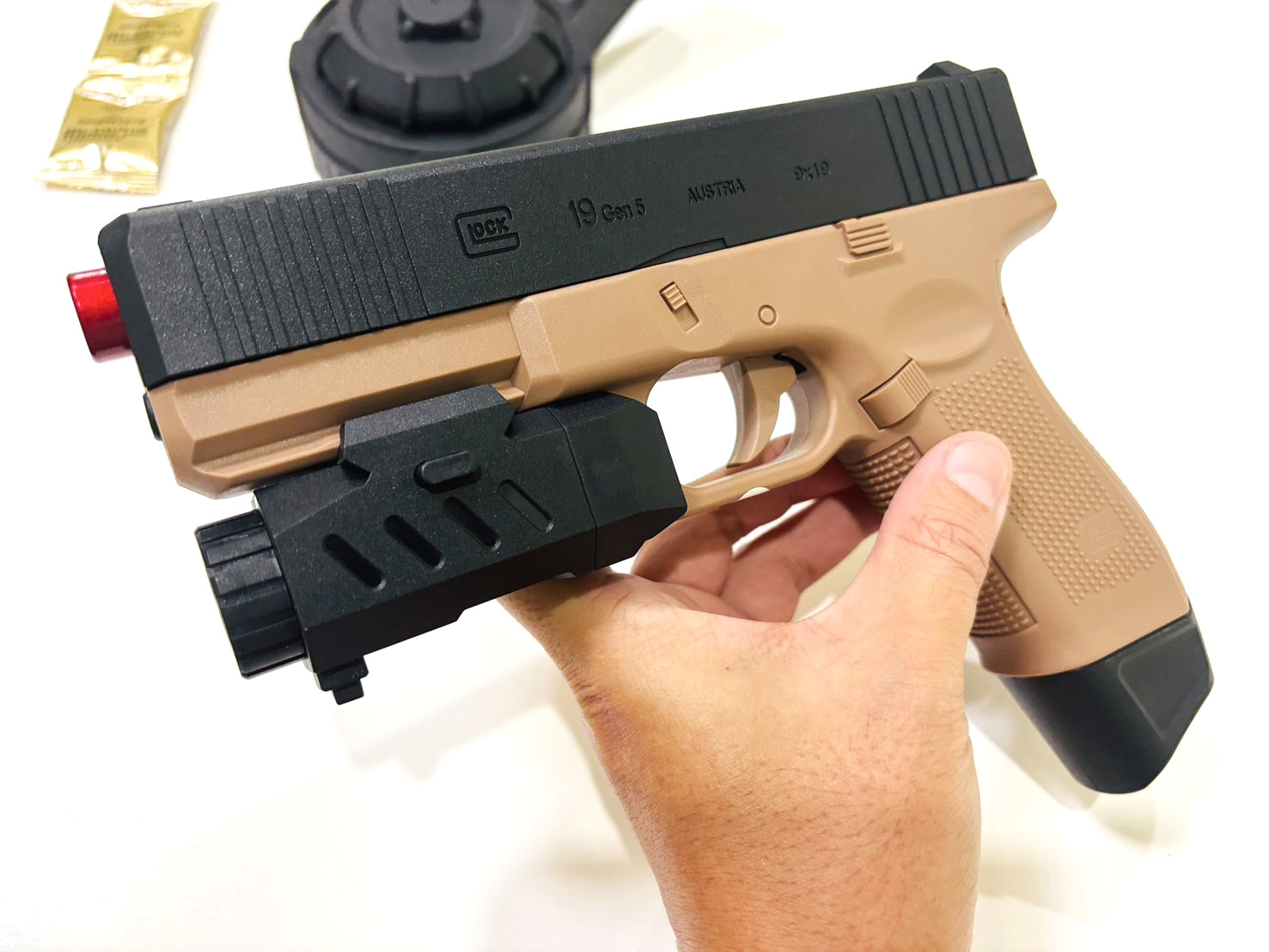 ปืนเจล ปืนเจลไฟฟ้า รุ่น Glock (Semi&Full&Blowback)