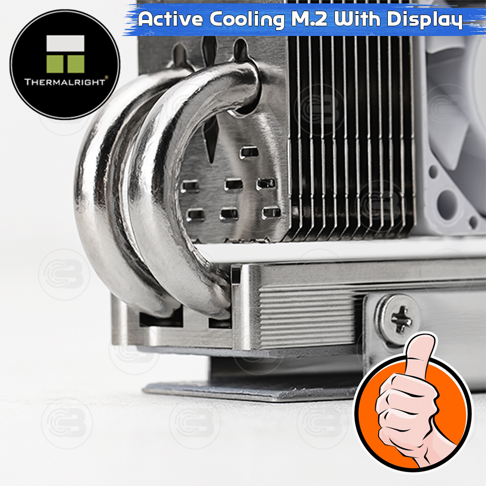 [CoolBlasterThai] Thermalright HR-10 2280 PRO Digital WHITE SSD M.2 COOLING KIT With Heatpipe