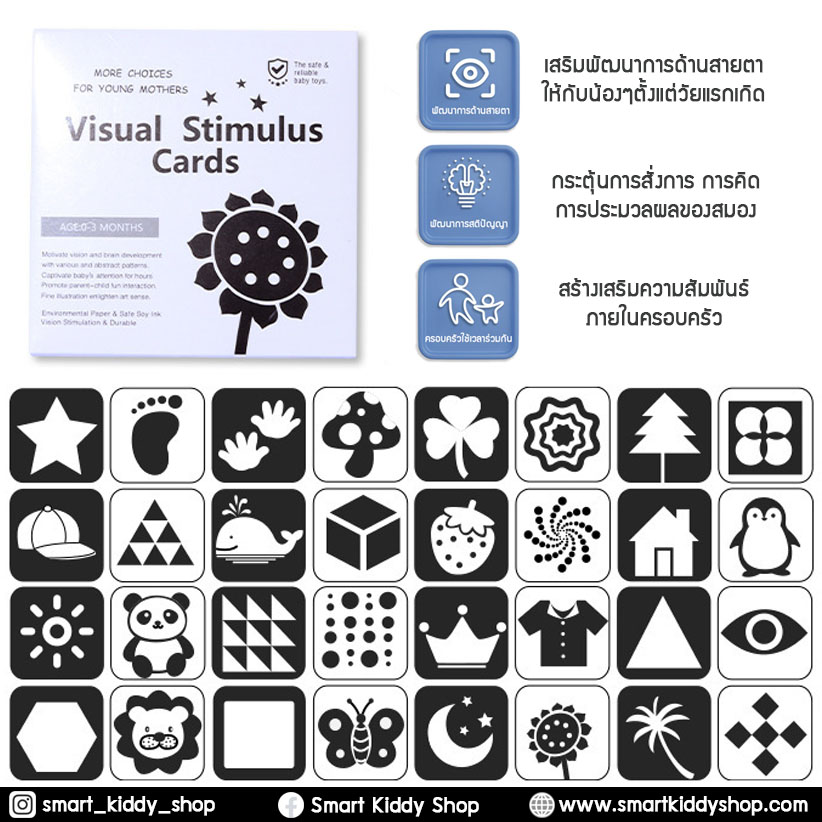 แฟลชการ์ด ( Flash Cards ) : ขาว-ดำ