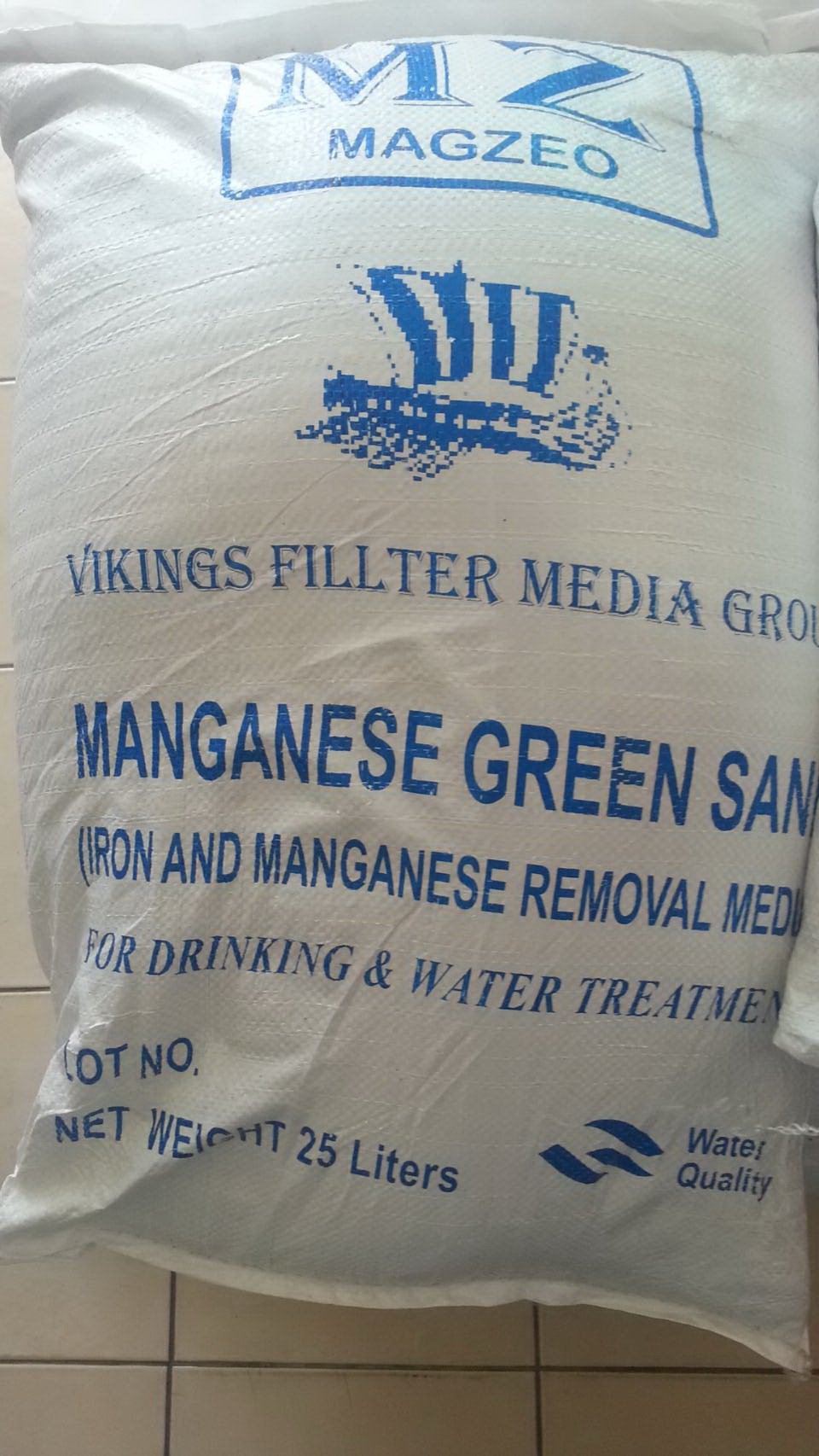 สารกรองแมงกานีส Manganese Green Sand