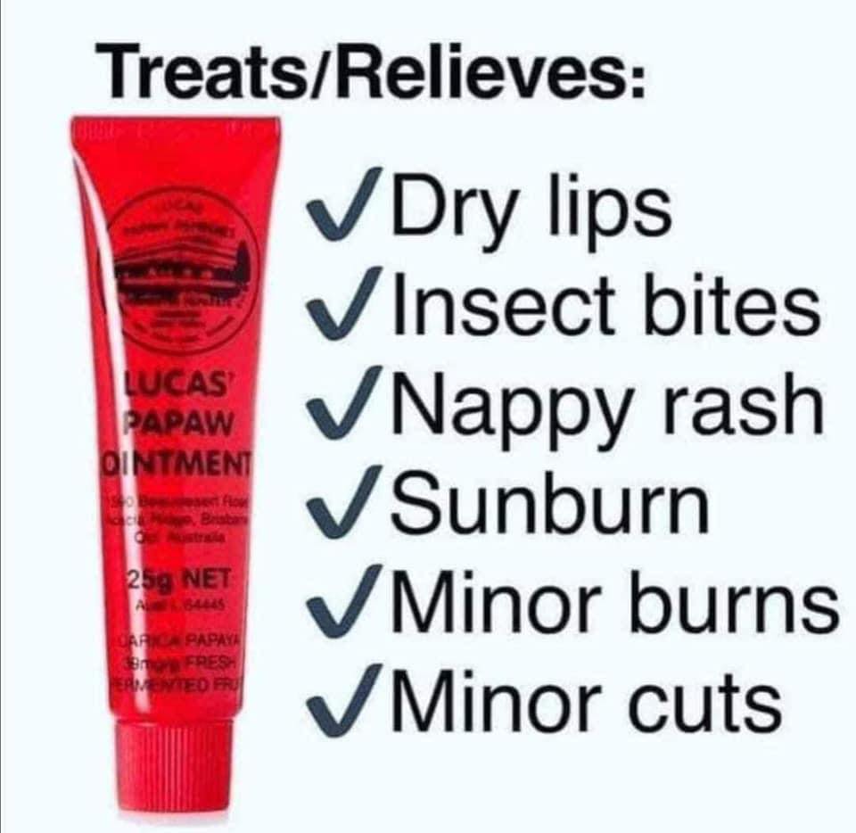 Lucas Papaw Ointment 25g. บาล์มสารพัดประโยชน์ นำเข้าจากออสเตรเลีย (1หลอด)