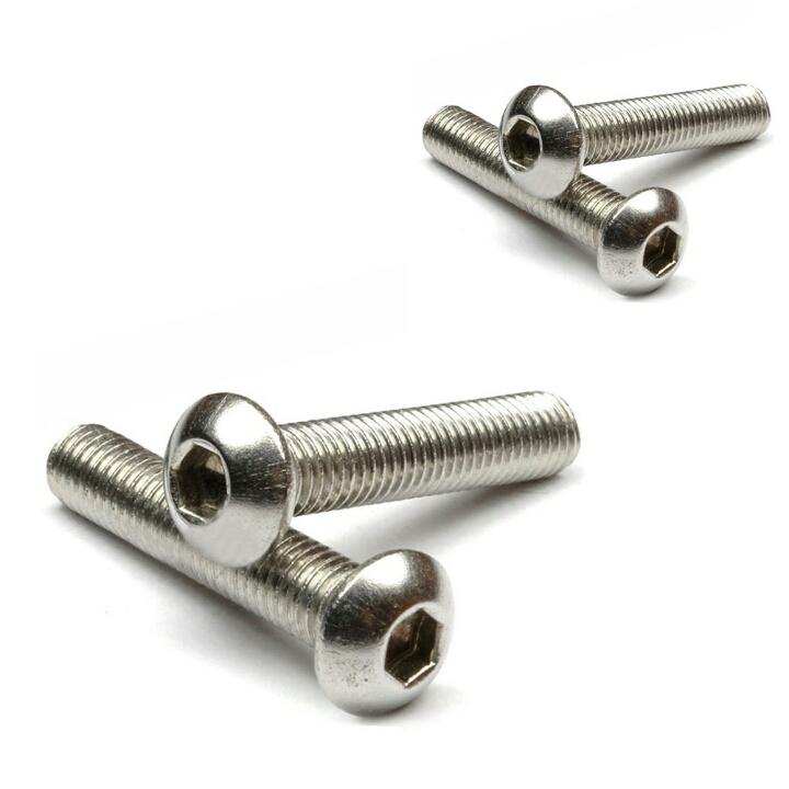 M3x10mm Stainless Steel Button Head Hex Socket Bolts Screws