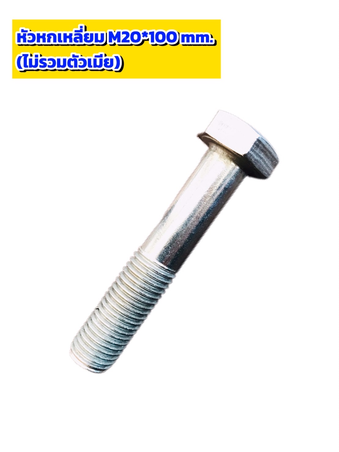 น็อตสแตนเลส หัวเหลี่ยม ขนาด M20 * 100mm #105054