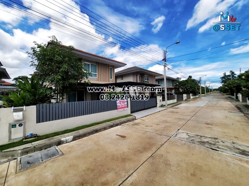 ขายบ้านเดี่ยว ใกล้ ม.มหิดล ย่าน ศาลายา วัดพระเงิน ศรีประวัติ : คณาศิริ ศาลายา : 2 ชั้น 50 ตารางวา