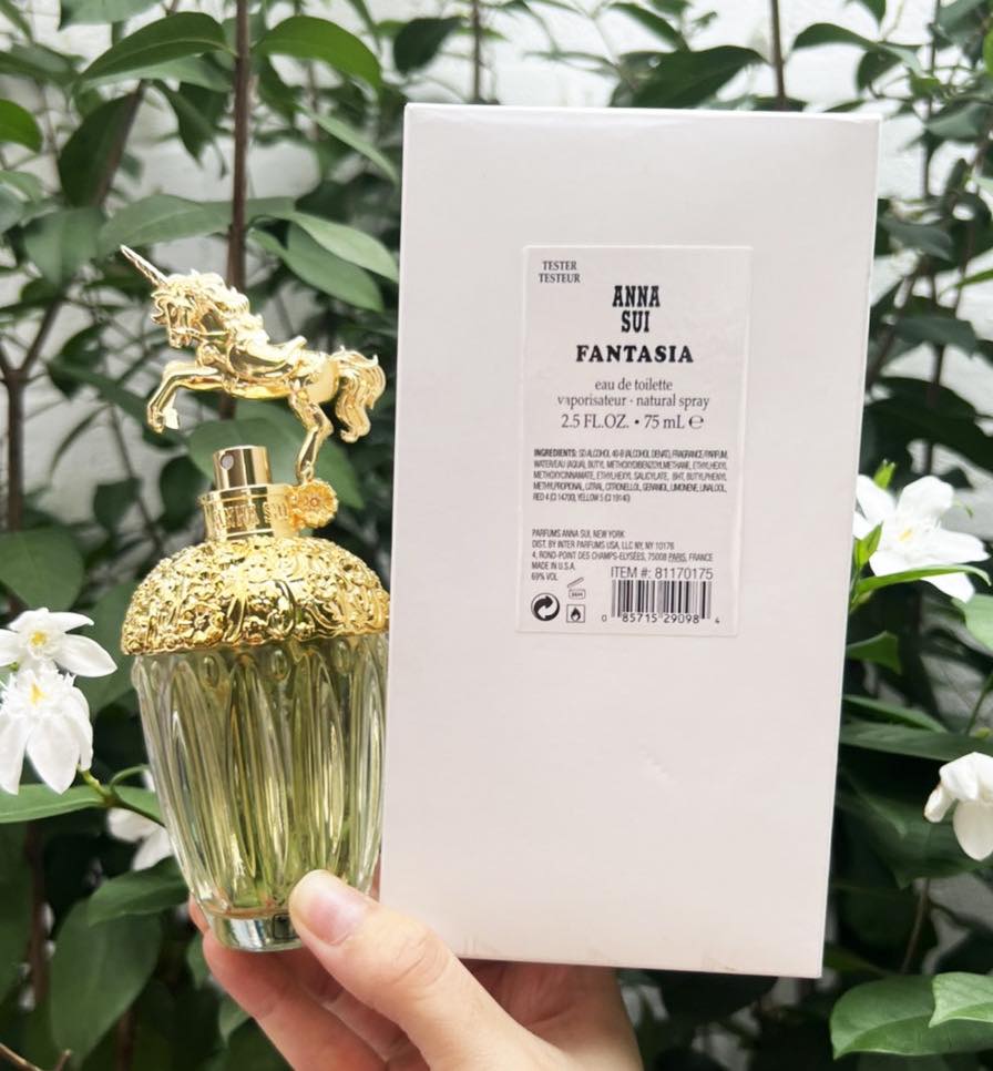 กล่องเทสเตอร์ Anna Sui Fantasia Eau De Toilette 75ml. ขวดยูนิคอร์นสีทอง