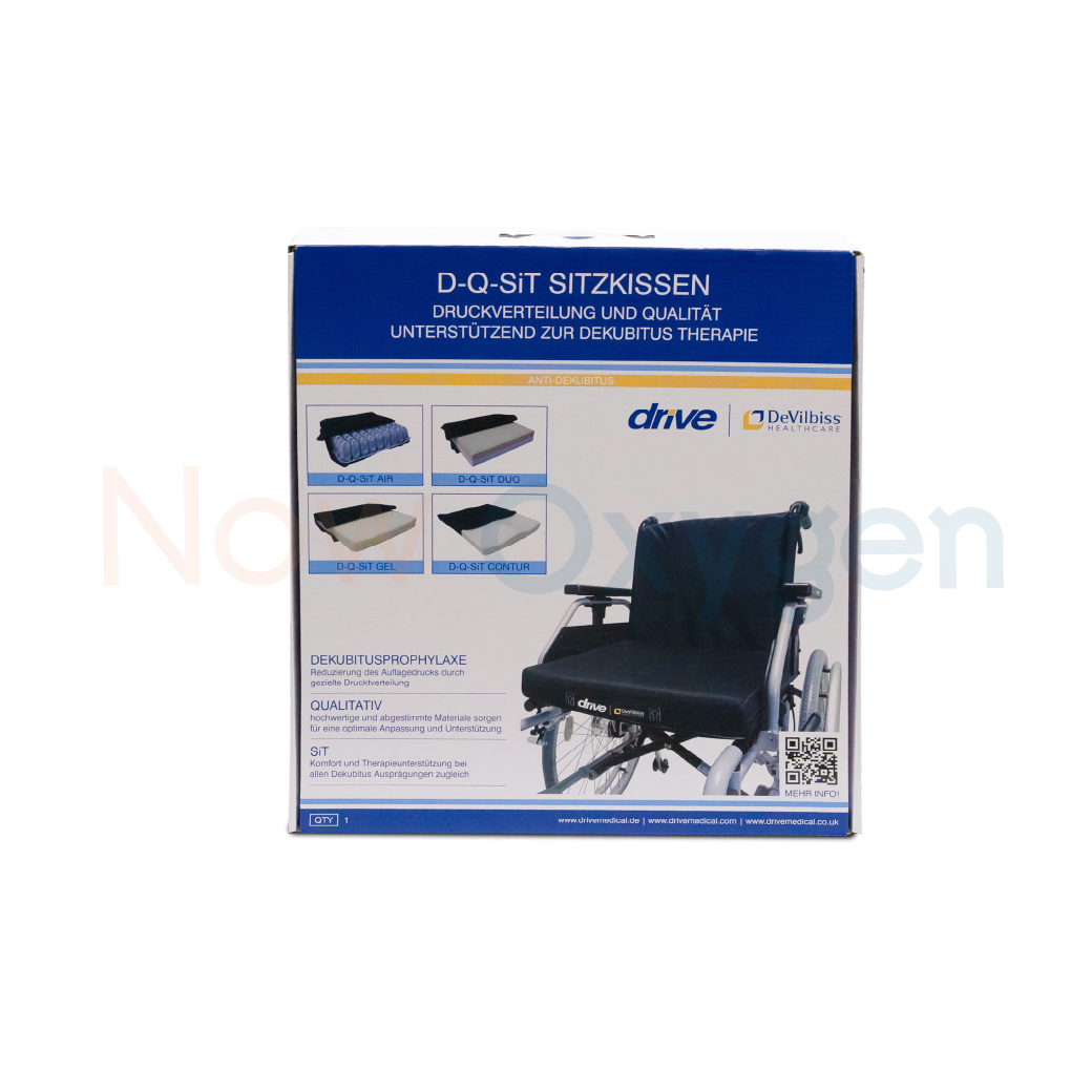 เบาะเจลรองนั่งป้องกันแผลกดทับ (Anti-Decubitus Seat) Devilbiss รุ่น D-Q-SIT Gel