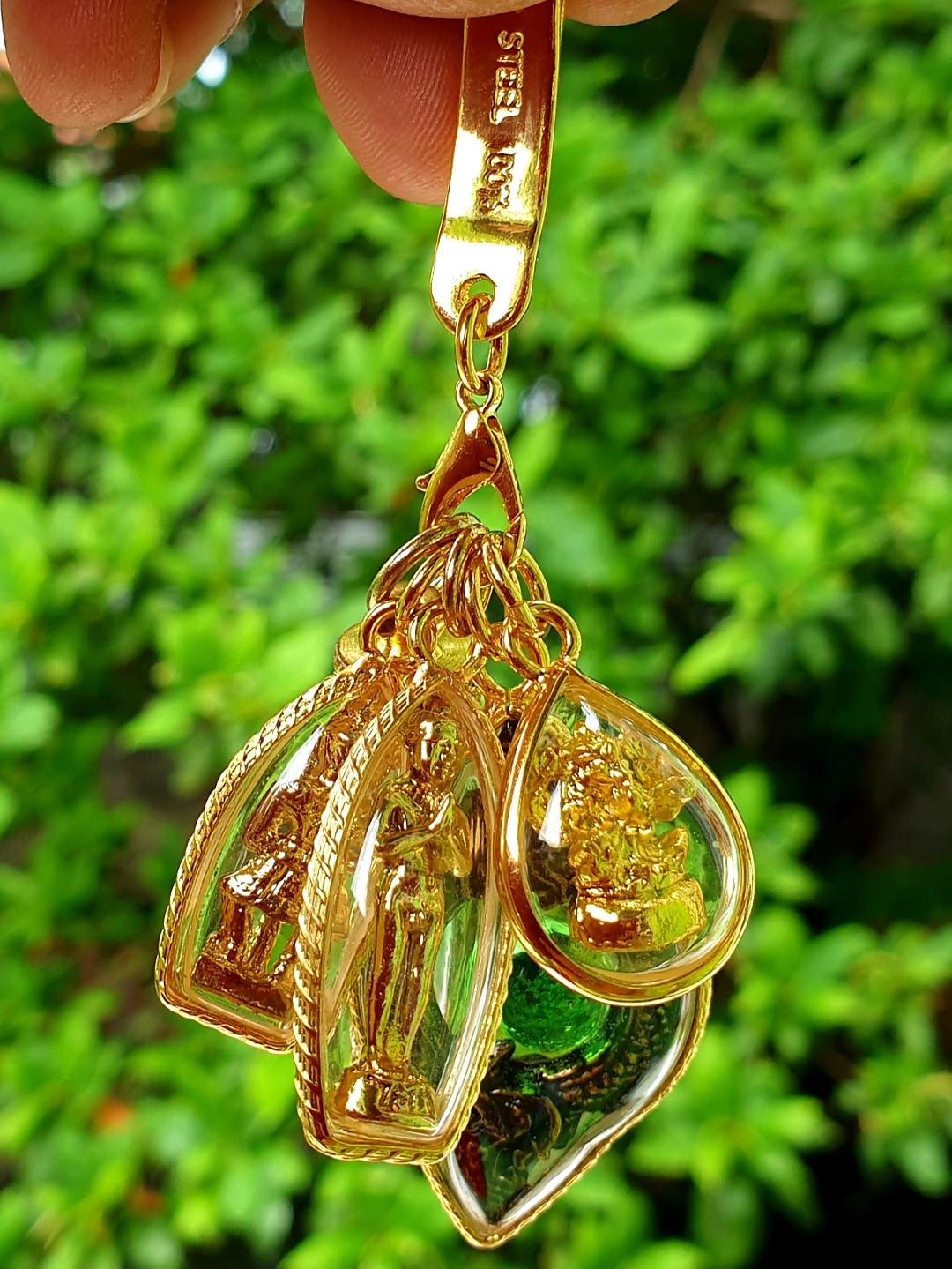 จี้ ชุด เทพทันใจ บ่วงพญานาค ไอ้ไข่ ท้าวเวสสุวรรณ พระพิฆเนศวร์ ปลุกเสกแล้ว!!!แถมยันต์1ผืนคละๆ+คาถา เบญจคุณมงคล5องค์