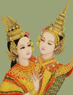 พระ-นาง (ผ้าสีเขียว)