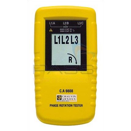 CA6608, CA6609 Phase & Motor Rotation Tester เครื่องทดสอบเฟสและทิศทางการหมุนของมอเตอร์_Chauvin Arnoux