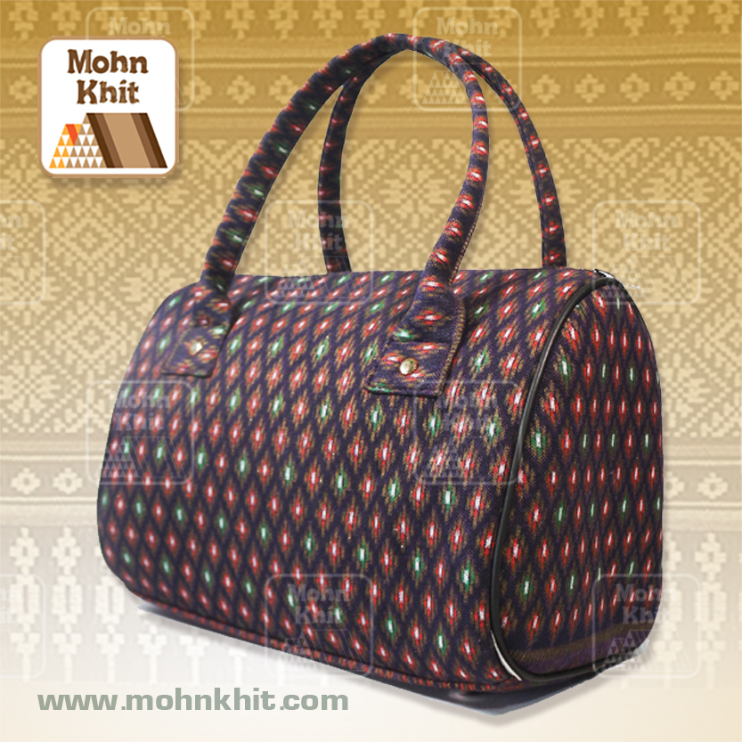 กระเป๋าขาวม้า,กระเป๋าผ้าขิด กระเป๋าถือแพรวา กระเป๋าหิ้ว 12x23x23 Cm//Khit Bag, Tote Bag, Tote Bag