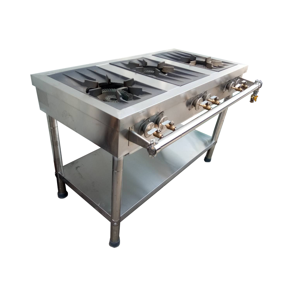 เตาแรงดันสแตนเลสเกาหลี แบบ 3 หัว รุ่น : HSSD-1207580