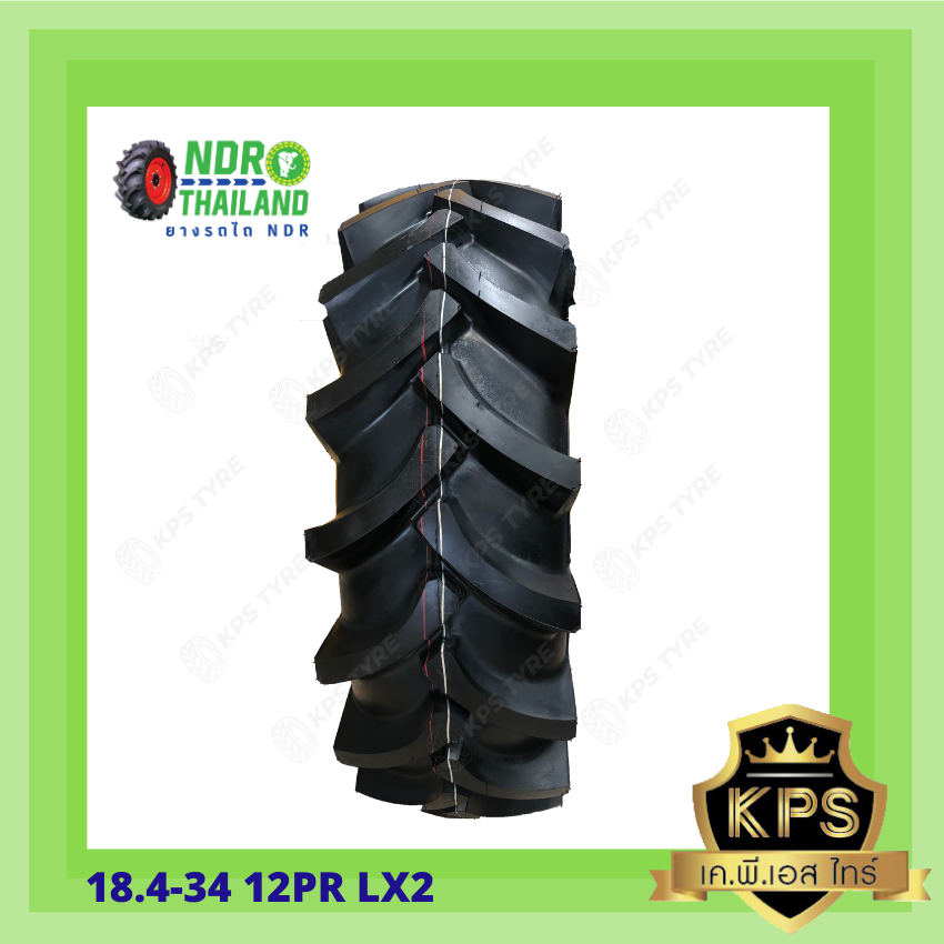 18.4-34 12 PR ยี่ห้อ NDR รุ่น LX2 ยางรถไถ
